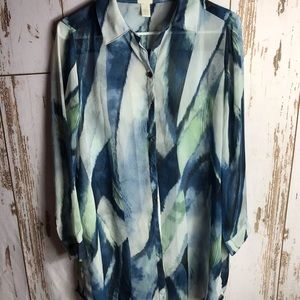 Chico’s long  button down